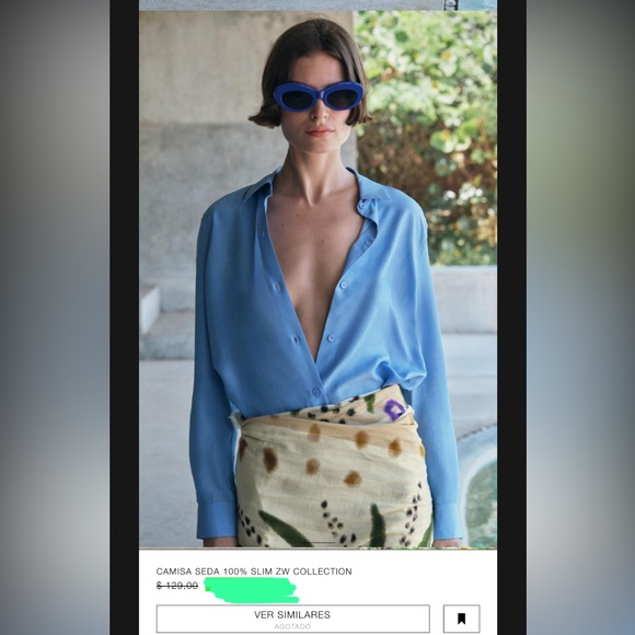 ZARA…100% silk shirt
SLIM ZW COLLECTION - Picture 13 of 17